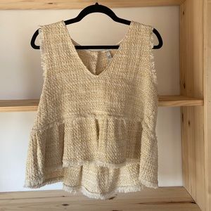 Zara Knit Babydoll Top